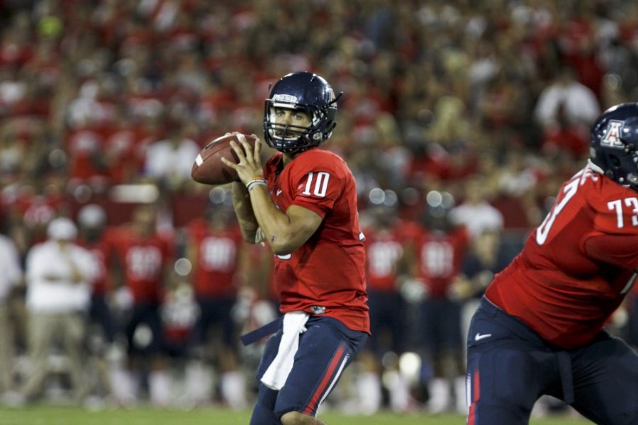 Colin Prenger/Arizona Daily Wildcat

1) Matt Scott has been nothing short of spectacular in the first two weeks, and his fit in head coach Rich Rodriguez