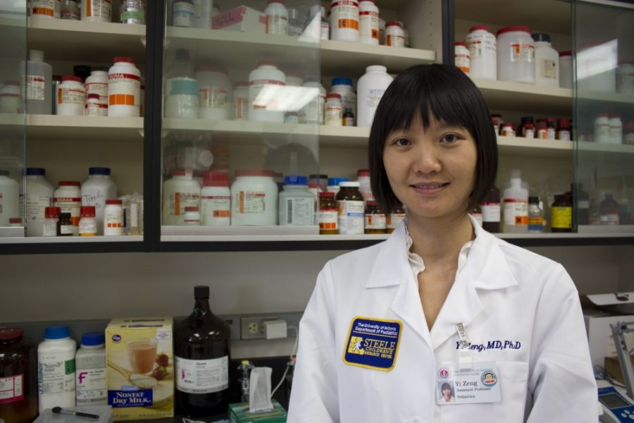 Hailey Eisenbach/  Arizona Daily Wildcat

Dr. Yi Zeng makes her way to UAMCs pediatric cancer unit.