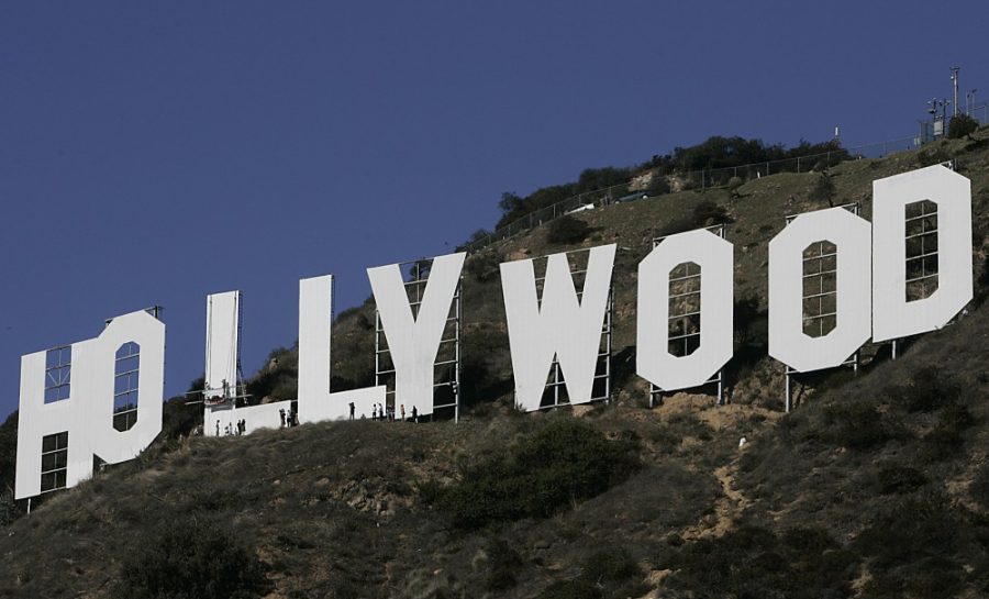 The Hollywood sign is set to undergo its most extensive refurbishing in nearly 35 years starting Tuesday, October 2, 2012, when crews will begin repainting the iconic white letters overlooking Los Angeles, California. (Luis Sinco/Los Angeles Times/MCT)