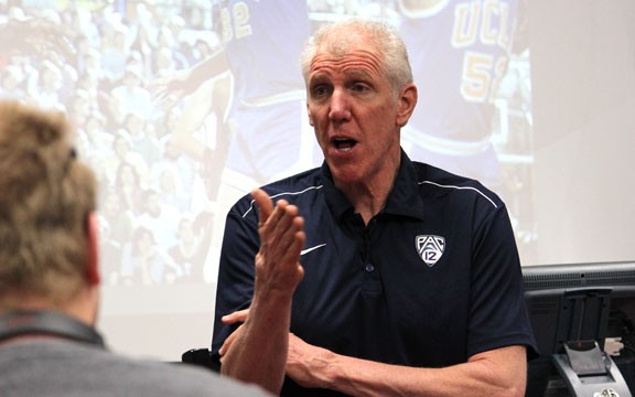 Drew Gyorke / Arizona Daily Wildcat

Legend Bill Walton came and spoke to students on Wednesday morning. He talked about all that he learned over the years from his coaches, especially John Wooden.
