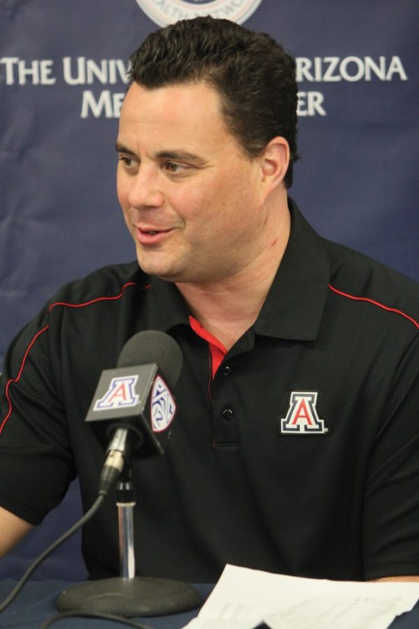 Kyle Wasson / Arizona Daily Wildcat

Coach Sean Miller addresses his teams 6-seed placement into the 2012-13 NCAA Div-I Mens Basketball Championship on March 17.