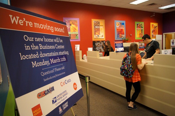 Gabriela Diaz /  Arizona Daily Wildcat

The Student Union will move Wells Fargo, the Post Office, the CatCard office and Fast Copy to the first floor of the Student Union over Spring Break.