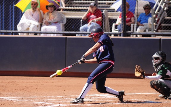 Tyler Baker  /  Arizona Daily Wildcat

UA Softball hosted the Wildcat Invitational last weekend and won all of the 5 games that they played, beating UC Riverside, Boston University, and Portland State. They will finish the tournement next weekend.