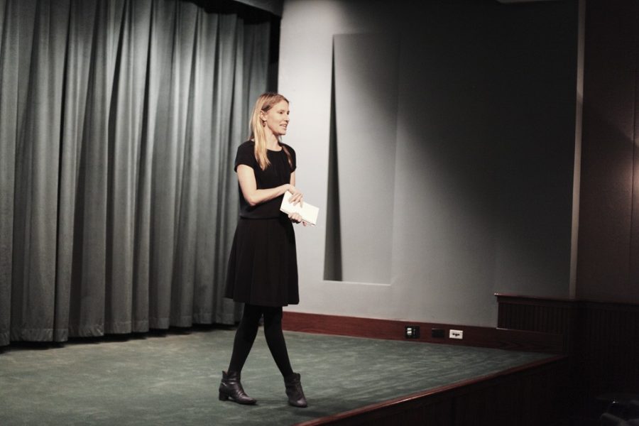 	Photo courtesy of Morea Steinhauer, assistant producer

	Jennifer Baumgardner speaks at a private screening of her documentary “It Was Rape” in New York City in December 2012. Baumgardner will screen her documentary on the UA campus Tuesday. 