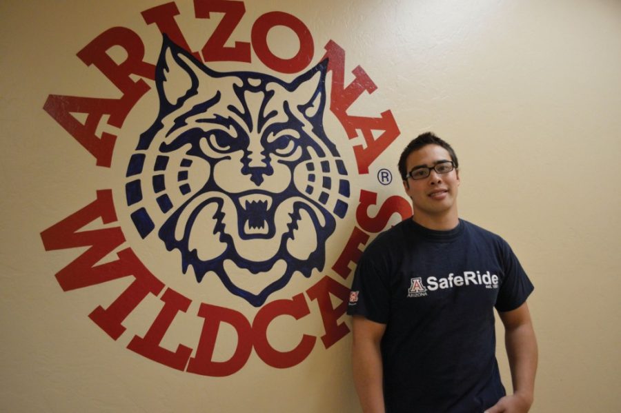 Ryan Revock / Arizona Daily Wildcat

Steven Dennis, the SafeRide operations director and engineering senior, hopes SafeRide will be beating their Spring Fling passanger record this Thursday evening.  They hope to reach 1,300 passangers on Thursday evening.