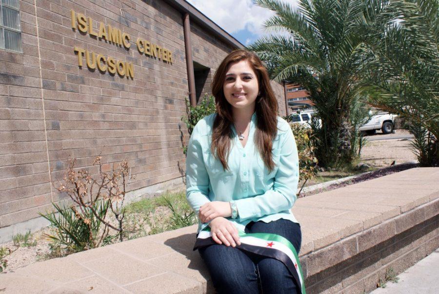 Savannah Douglas / The Daily Wildcat

Dina Jaber, a senior at the University of Arizona, is an advocate for Syrian aid because it is a cause dear to [her] heart. Jaber currently has family still living in Syria. 