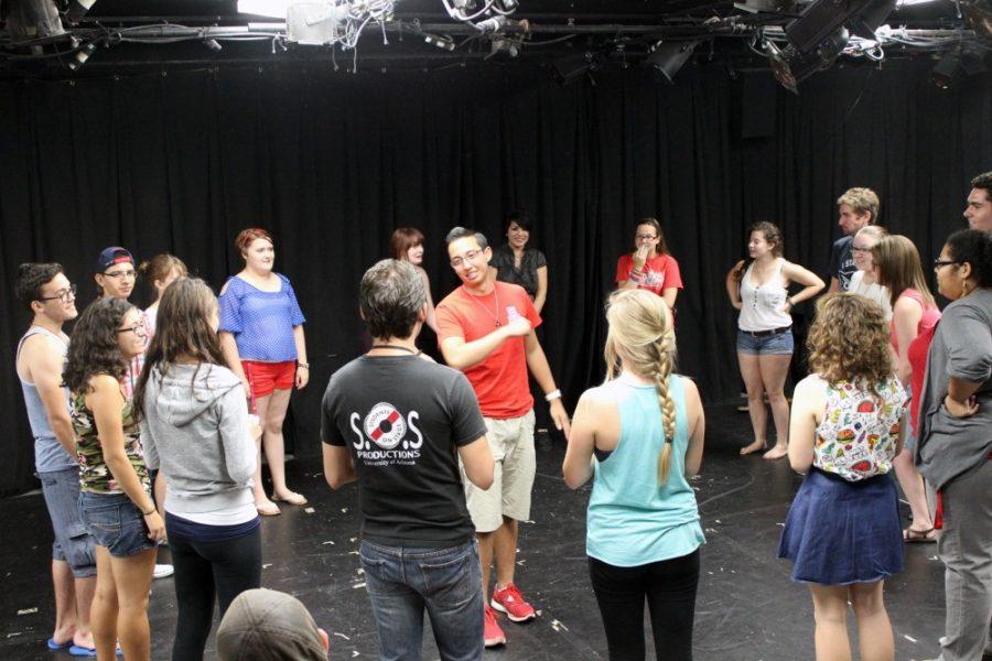 Alexander Plaumann / The Daily Wildcat

Theater club Students on Stage have their first meeting of the year on Friday in the drama building on the University of Arizona campus. The theater club went over this years plans at the meeting.