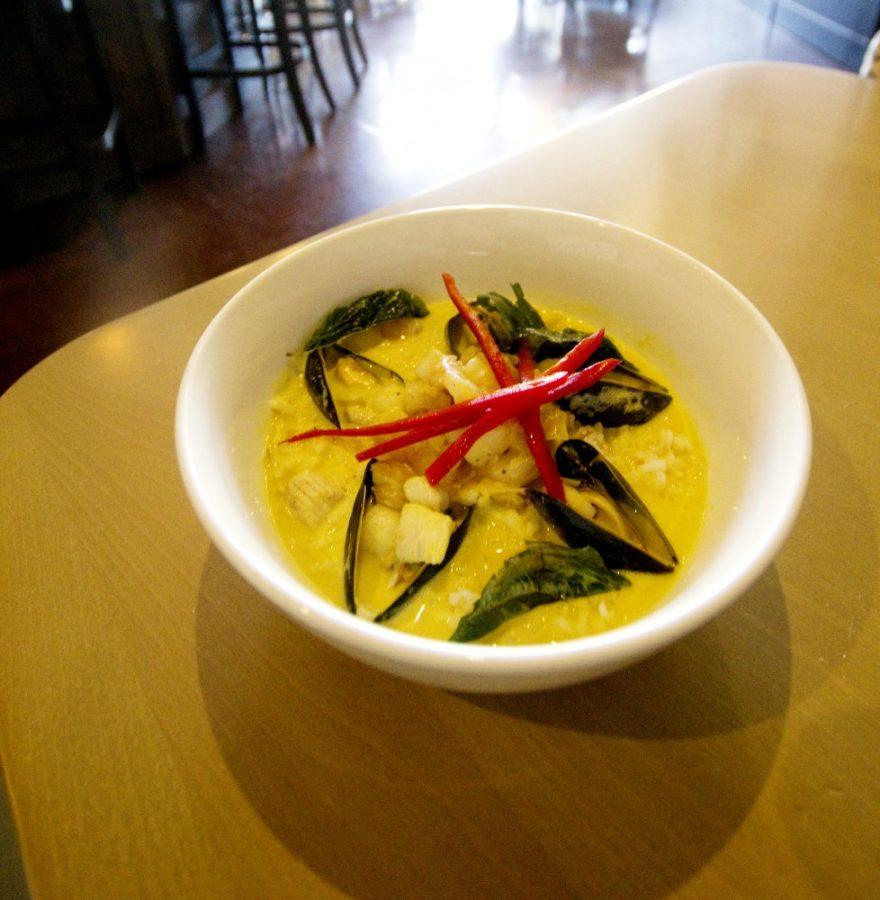 Kyle Mittan / The Daily Wildcat

Saint Houses Stew del Mar features a take on a classic Caribbean dish, coupling coconut curry with scallops, shrimp and red bell peppers. The meal costs $18 plus tax.