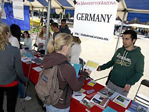 	<p>File Photo / Daily Wildcat</p>

	<p>Students learn about study abroad options at the study abroad fair. The fair this year will be on Wednesday in the Student Union Memorial Center South Ballroom.</p>