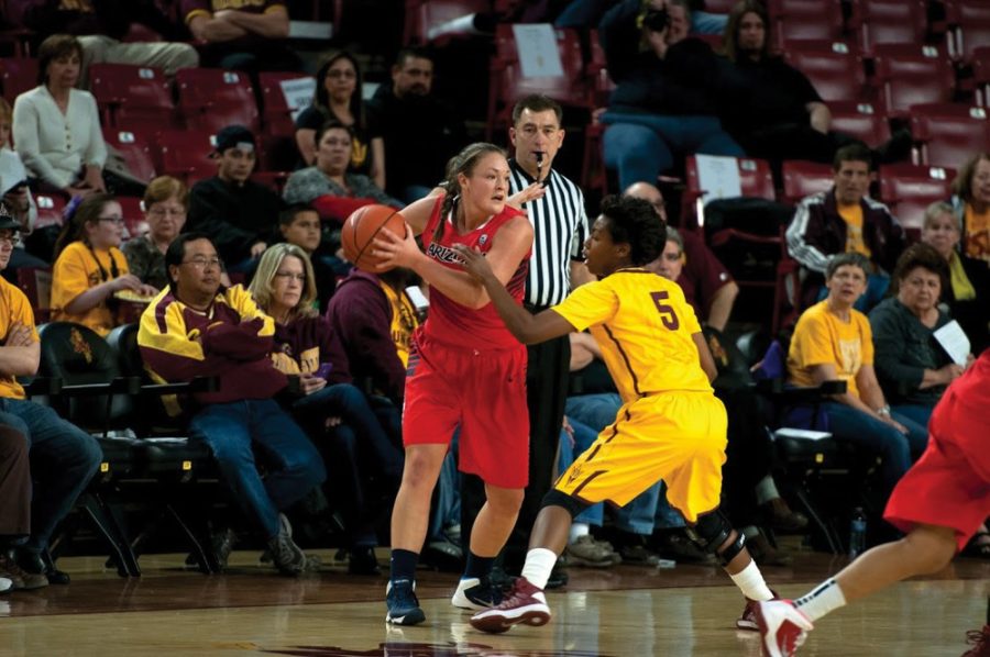 Mario Mendez / The State Press

ASU senior guard Deja Mann guards UA senior Kama Griffitts during the Sun Devils 60-36 win over the Wildcats in Tempe, Ariz. on Tuesday. ASU outscored UA 34-10 in the second period after being tied at half time. 