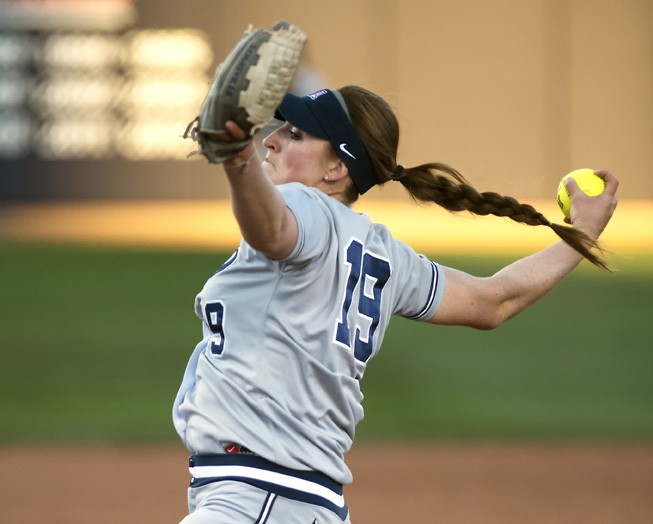 Carlos Herrera/The Daily Wildcat

Senior Kenzie Fowler pitched a no hitter the last time the UA womens softball played UTEP in 2010. The womens softball team will face UTEP on Thursday. 
