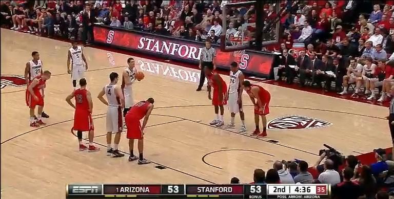 	The Arizona Wildcats men’s basketball team faced Stanford on Jan. 29 on ESPN2. Students in the dorms, however, may have had a hard time finding the game, since the UA residence hall cable system doesn’t offer ESPN, ESPN2 or Fox Sports 1. [ESPN3.com Screencap]