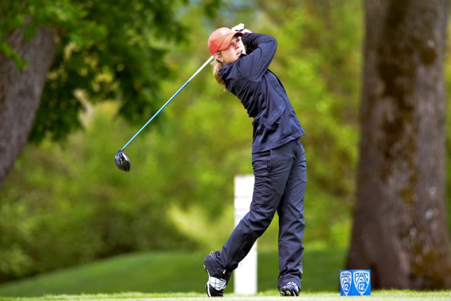 Courtesy of Mark Hoffman Photography 

Arizona sophomore Lindsey Weaver finished second in the Pac-12 Championship Womens Golf Tournament this weekend at the Trysting Tree Golf Club in Corvallis, Ore. Arizona finished second place in the tournament, one stroke behind No. 9 Stanford. 