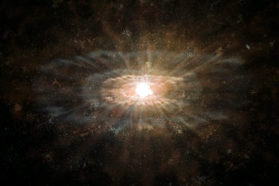 	<p>Rendering courtesy of Ryan Molton</p>

	<p>The Big Bang theory holds that the universe exploded into existence approximately 13.8 billion years ago. Scientists recently detected the presence of gravitational waves in the cosmic background radiation, which further supports the theory.</p>