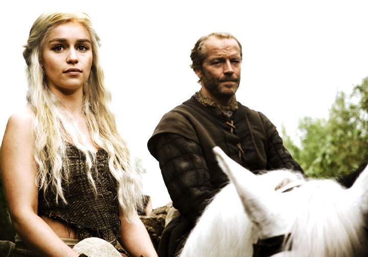 Courtesy of Helen Sloan/MCT

Emilia Clarke (left) and Iain Glen (right) are stars in the hit show Game of Thrones. Season four will premier on Sunday. 