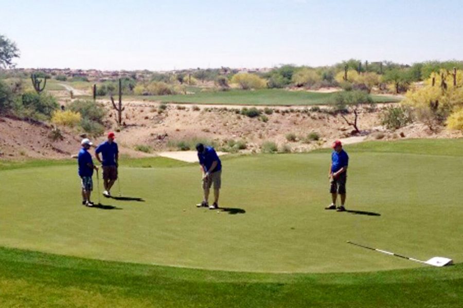	Courtesy of Natasha Crawford 

	Teams participate in the annual veterans golf tournament to help raise funds for veteran programs and organizations. The fourth annual tournament will take place on Saturday.