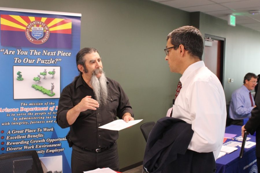 	The state of Arizona held a technology job fair at the Phoenix Business and Workforce Development Center on Thursday.