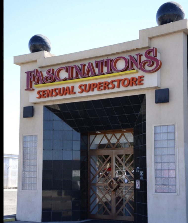 A view of Fascinations, an adult store on Speedway Boulevard. The store said that in addition to a Fifty Shades of Grey-themed special available, other purchases have been made for Valentines Day.