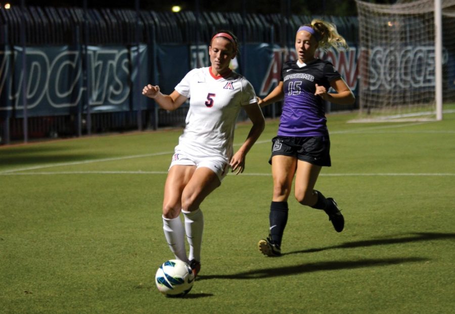Rebecca Noble / The Daily Wildcat

Arizona's 3-1 win against Lipscomb on Friday, Sept. 19, 2014.