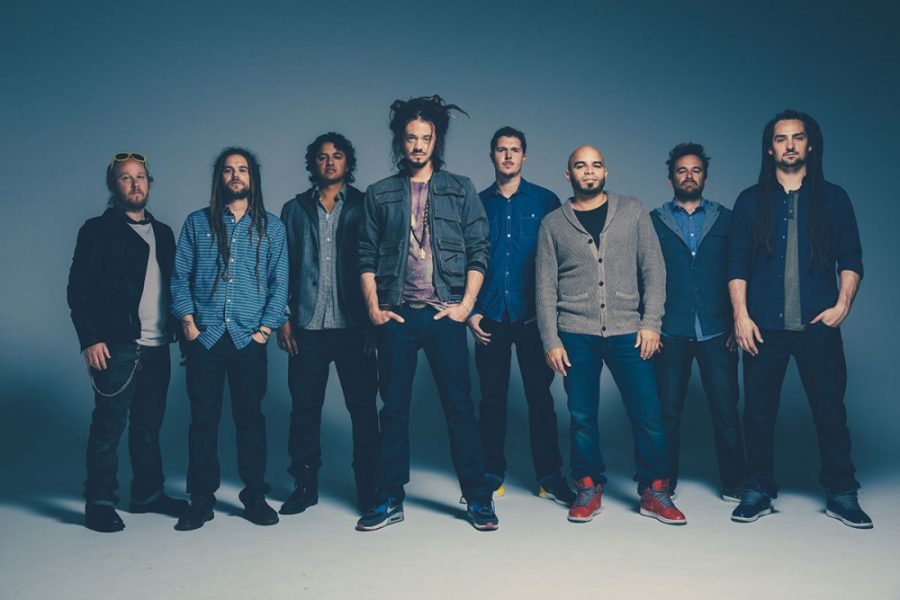 ATO RecordsThe members of reggae band, SOJA, from left to right: Bobby Lee, Trevor Young, Hellman Escorcia, Jacob Hemphill, Patrick O’Shea, Rafael Rodriguez, Ken Brownell and Ryan Berty. SOJA will play at The Rialto Theatre on Nov. 3, bringing with them a different kind of reggae sound.