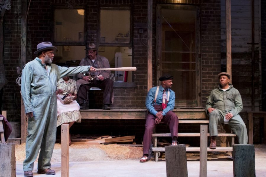 David Alan Anderson, Kim Staunton, Terry Bellamy, James T. Alfred, and Marcus Naylor in Arizona Theatre Company’s Fences. Photo Courtesy of Tim Fuller.