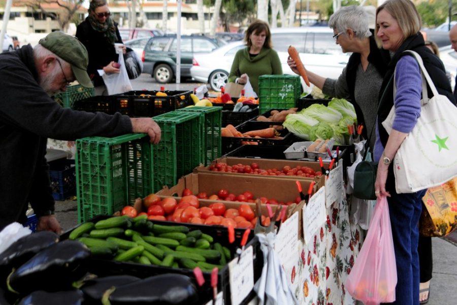 Rich Crest Farms is one of the vendors that attends the weekly farmers market held on Sundays in St. Philips Plaza. Every week, dozens of vendors attend to sell various goods to Tucsonans.
