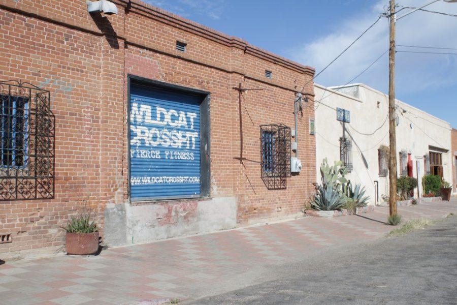 The outside main entrance of Wilcat Crossfit, located at 300 S. Park Ave.