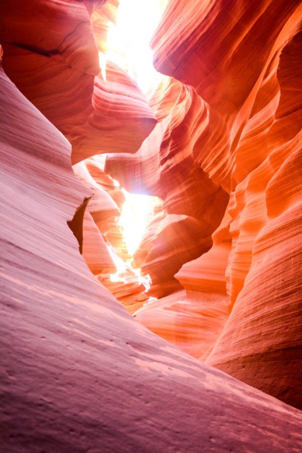 A view inside Lower Antelope Canyon outside of Page, Arizona, on Nov. 21, 2015. Antelope Canyon is a great destination for UA students to travel to for a weekend trip. 
