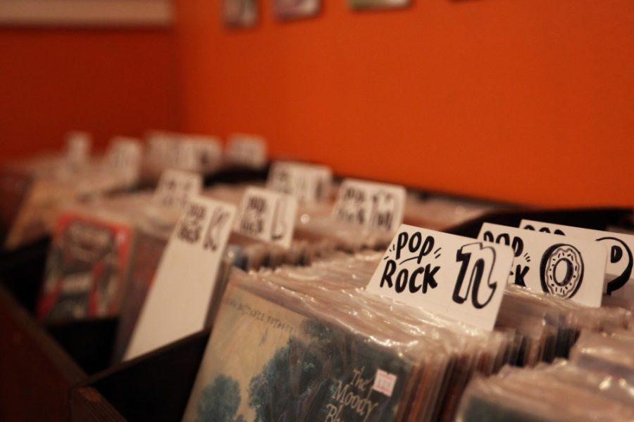 Records on display at the Wooden Tooth Record store located on 4th Ave and 7th Street. Its hard to find at their current location hidden in the back of a coffee shop, but soon they will be getting their own storefront on 7th Street according to Co-owner Kellen Fortier. 