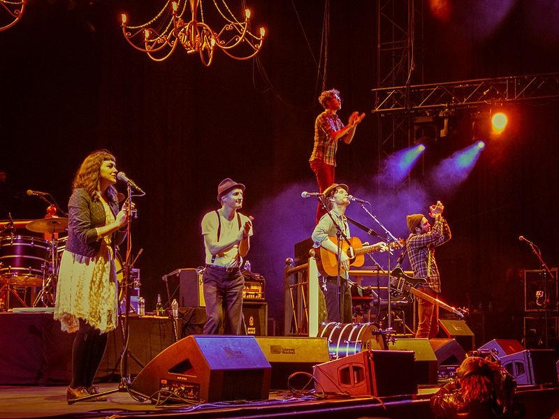 The Lumineers performing at Sasquatch in 2013.