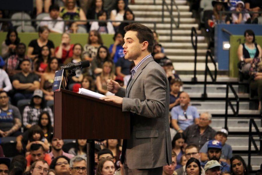 Morgan Abraham, former UA student body president and current president of the Pima County Young Democrats, was one of the opening speakers for Sanders. Abraham is also the chair of the committee against prop 123. 