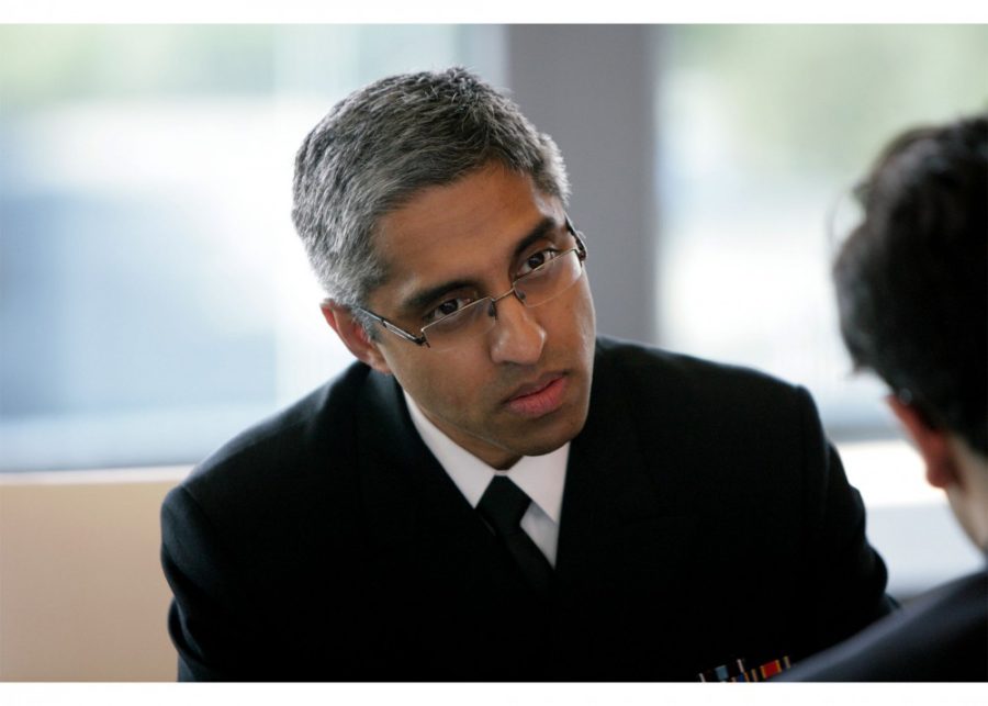 US+Surgeon+General+Dr.+Vivek+Murthy+during+a+one-on-one+interview+with+the+Daily+Wildcat.%26nbsp%3BMurthy+gave+the+commencement+address+at+the+UAs+152nd+annual+commencement+ceremony+in+Arizona+Stadium+on+Friday%2C+May+13.%26nbsp%3B