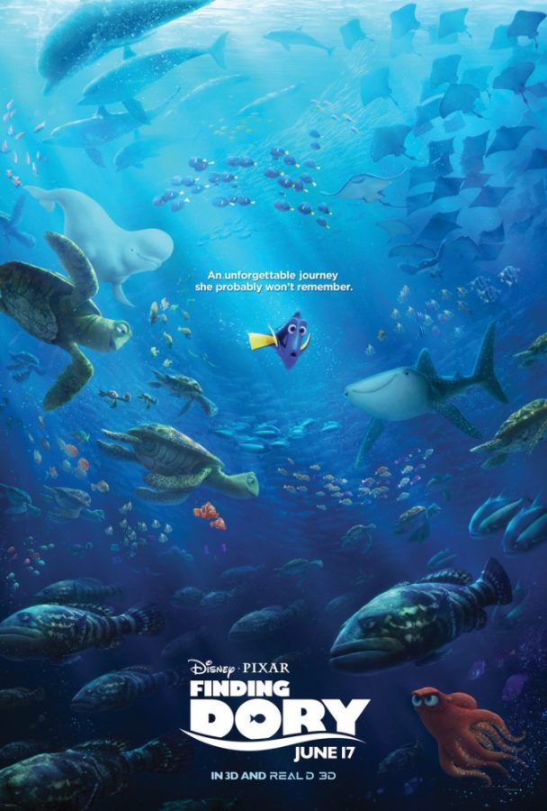 Movie poster for Finding Dory.