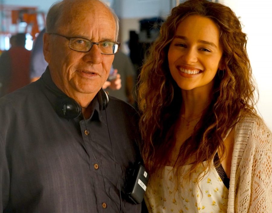 Joseph Sharkey and Game of Thrones star Emilia Clarke on the set of Above Suspicion in Harlan, Kentucky on Thursday, July 7. Sharkeys true-crime novel is being adapted into a movie, set to release next year.