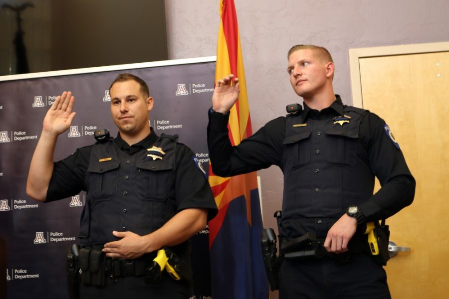 UAPD+welcomes+new+officers+and+employees+at+swearing+in+ceremony