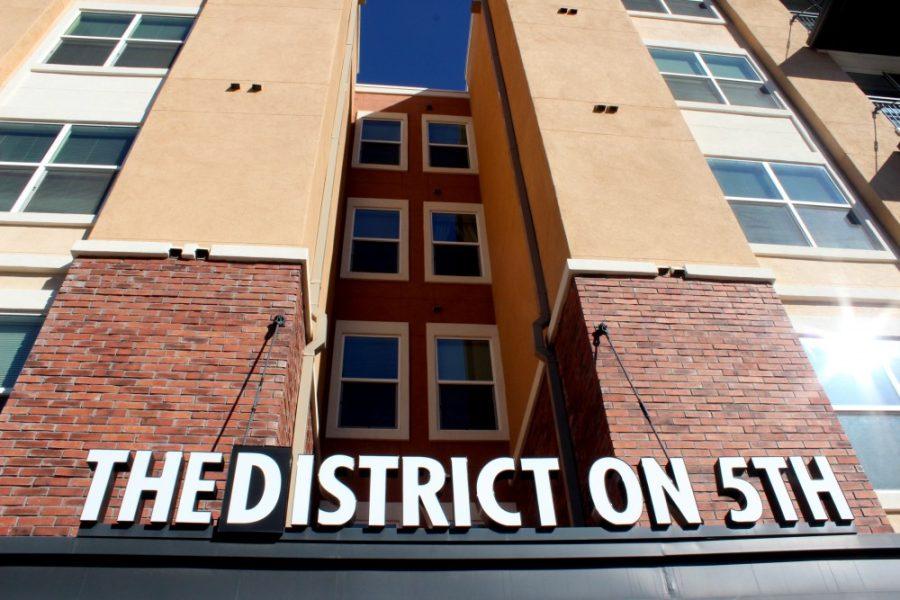 The District on 5th is located on the corner of Fifth Street and Fifth Avenue. The District is a popular student apartment complex and is close to the SunLink streetcar line.