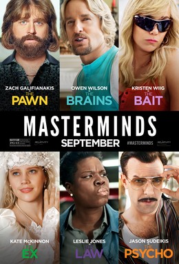 Review: Despite obnoxious characters and bad jokes, Masterminds still finds a way to entertain