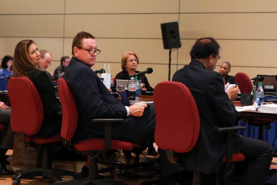 The Arizona Board of Regents met in the Student Union Memorial Center North Ballroom Thursday, Nov. 17, to discuss Arizonas economy and education. The regents discussed state funding and commitment to Arizona college students.