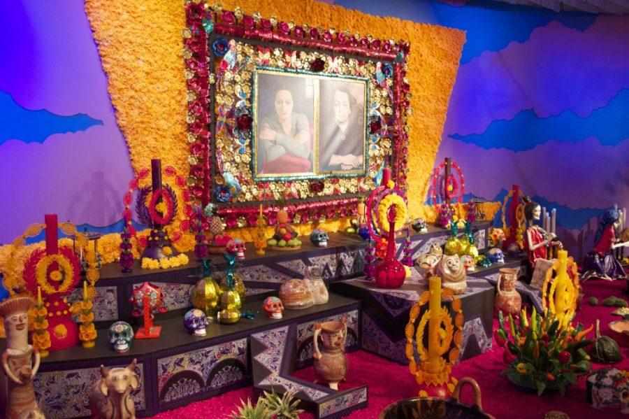 Altar dedicated to Dolores Olmedo at Dolores Olmedo Museum on Oct. 28, 2012.