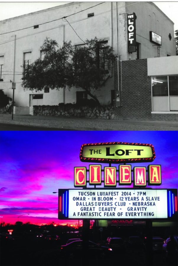 (Top) Courtesy Charles Brown, 1972 (Bottom) Courtesy Leigh D.C. Spencer, 2014The Loft Cinema has undergone many changes from 1972 to the present. It is now home to many different film series, international series, guest speakers and the Journalism on film partnership with the UA School of Journalism.