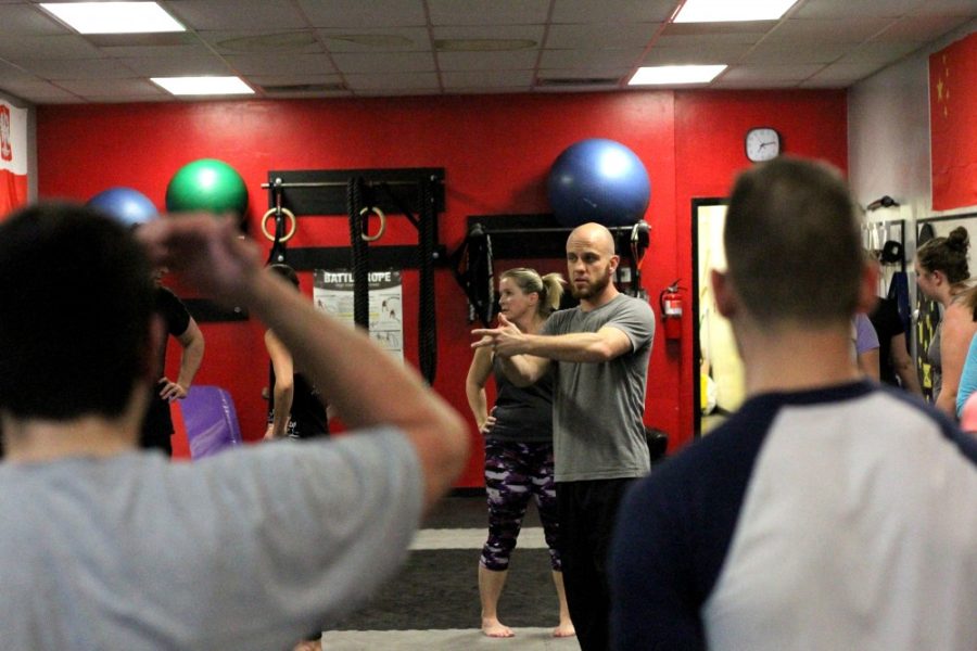 Jesse James Tucker leads a Krav Maga lesson in Rising Phoenix Fitness & Defense in Tucson on Feb. 2.