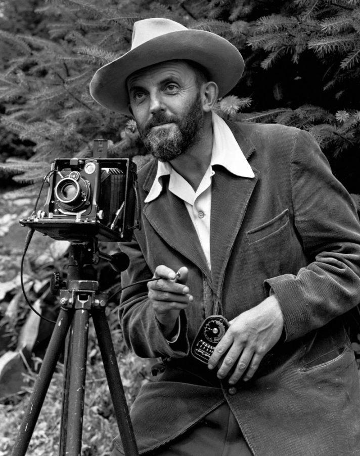 A+photographic+portrait+of+nature+photographer+Ansel+Adams+which+first+appeared+in+the+1950+Yosemite+Field+School+yearbook.