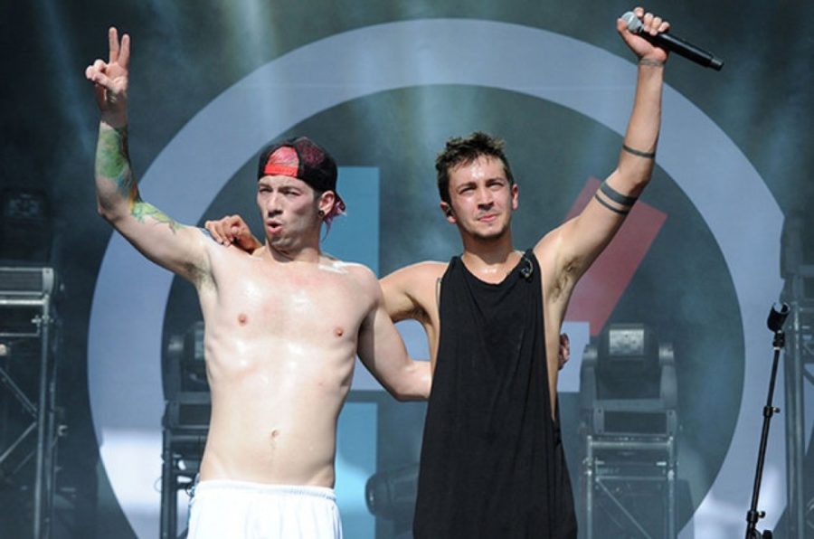 The band Twenty One Pilots in March 2016. The group will finish their current tour this June.
