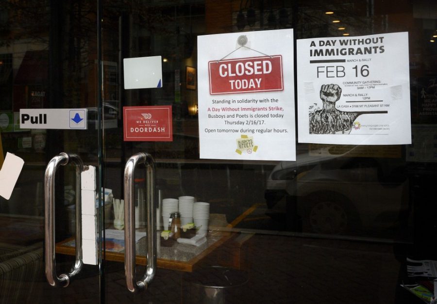Several restaurants nationwide are closing on Thursday, Feb. 16, 2017 in solidarity with "A Day Without Immigrants," such as BusBoys and Poets  in Washington, D.C. (Olivier Douliery/Abaca Press/TNS)