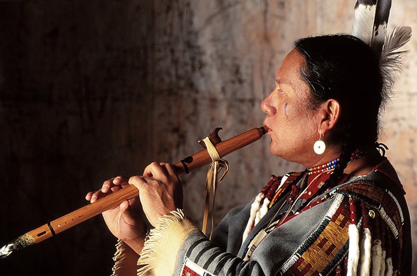 R. Carlos Nakai plays the Native American flute. Nakai will be performing during the Healing Power of Music Event.