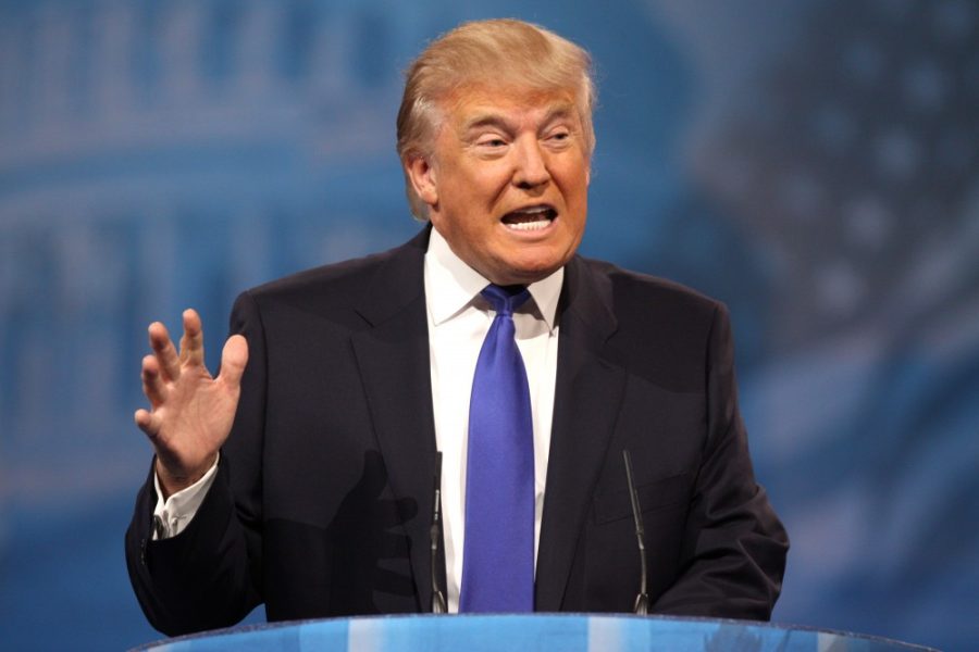 President Donald Trump speaking at the 2013 Conservative Political Action Conference in National Harbor, Maryland.