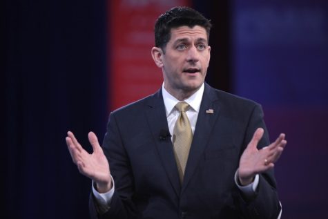 Speaker of the House Paul Ryan speaking at the 2016 Conservative Political Action Conference in National Harbor, Maryland. Paul Ryan has been one of the fiercest opponents of the ACA and one of the biggest supporters of the AHCA.