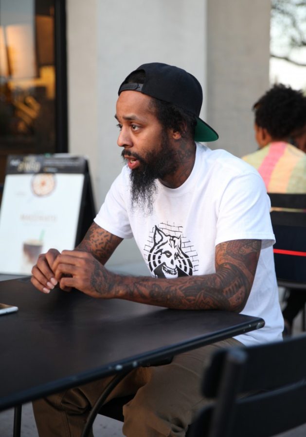 Rapper Cash Lansky speaks about his new album, The Cool Table, on April 12. Lansky celebrated the release of his album with a party at Hotel Congress.