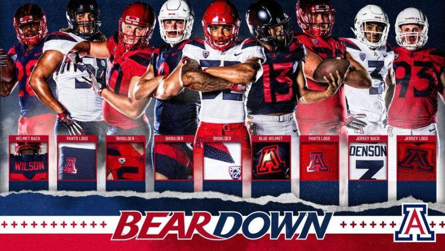 The new Arizona football uniforms include changes in the helmets, logos and shoulders.