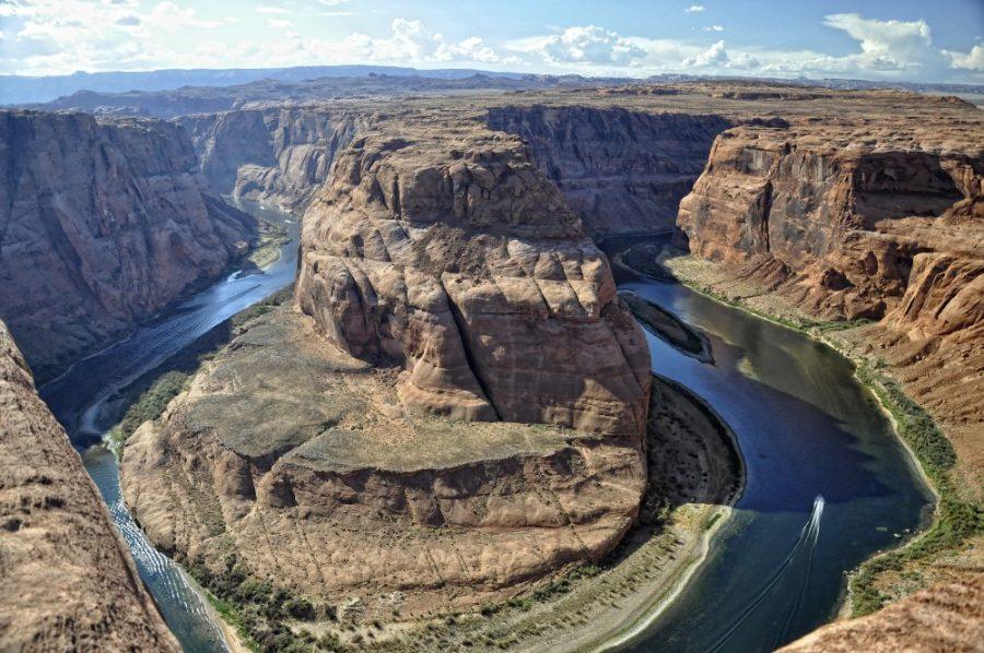 The Colorado River at Horseshoe Bend in Page, Ariz. 